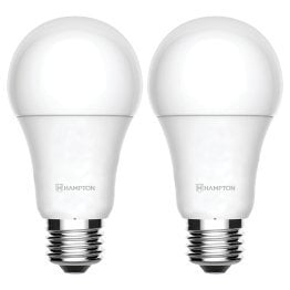 Array By Hampton® A19 800-Lumen Smart Wi-Fi® Adjustable-White LED Bulb (2 Pack)