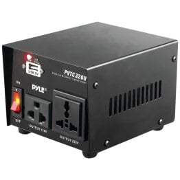 Pyle® Step Up and Step Down 500-Watt Voltage Converter Transformer with USB Charging Port