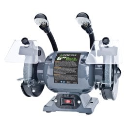 Genesis™ 1/2-HP 6-In. Bench Grinder with Lights and Eye Shields