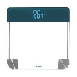 Taylor® Precision Products Clear Glass Bath Scale with Magic Display, 440-Lb. Capacity