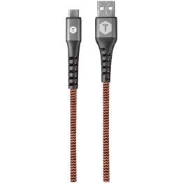 ToughTested® Charge & Sync USB-A to USB-C® Hi-Speed Braided-Fabric Cable, 6ft