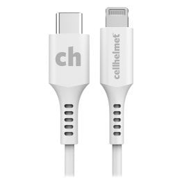 cellhelmet® Charge and Sync USB-C® to Lightning® Round Cable (1 Ft.)