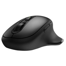 Urban Factory ONLEE Pro Dual Cordless Rechargeable Computer Mouse, Ergonomic, 6 Buttons, Bluetooth® and 2.4 GHz, Black