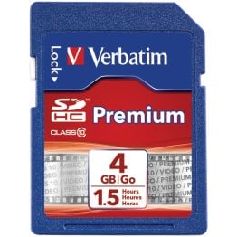 Verbatim® Class 10 SDHC™ Card (4 GB)