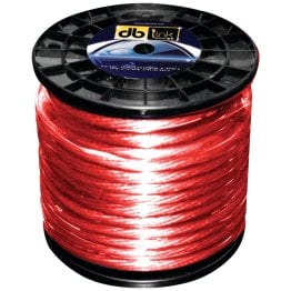 DB Link® Power Series LinkFlex Translucent 4-Gauge 100-Ft. Power Wire (Red)