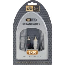 DB Link® Twisted-Pair Strandworx™ Series RCA Cable (20 Ft.)