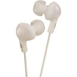 JVC® Gumy Plus Inner-Ear Earbuds, HA-FX5 (White)