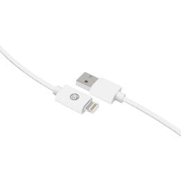 iEssentials® Charge & Sync Braided Lightning® to USB Cable (120 In.; White)