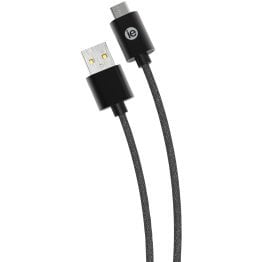 iEssentials® Charge & Sync Braided USB-C® to USB-A Cable (120 In.; Black)