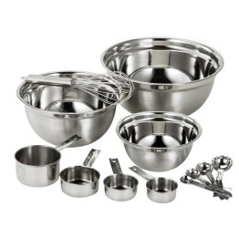 EuroHome 12-Piece Stainless Steel Mix and Measure Set
