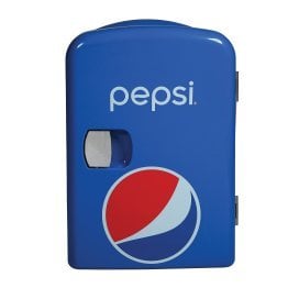 pepsi® 6-Can Portable Mini Fridge, MIS133PEP, Blue