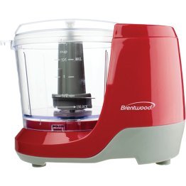 Brentwood® 1.5-Cup Mini Food Chopper (Red)
