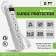 Digital Energy® 6-Outlet Surge Protector Power Strip (96 In.; White)