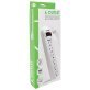 Digital Energy® 6-Outlet Surge Protector Power Strip (96 In.; White)