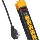Digital Energy® 4,200 Joules Metal Surge Protector Power Strip, 6 Outlets, 6-Ft. Cord, Black/Yellow, DEE1-1136