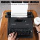 Nadex Coins™ Pioneer Manual Typewriter with Durable Travel Case (Black)