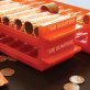 Nadex Coins™ Rolled-Coin-Storage Organizer Tray Sets with Ridges for Loose Coins, 4 Pack