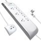 Digital Energy® 8-Outlet Surge Protector Power Strip with 2 USB Ports and 6-Ft. Power Cord