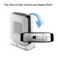 Optimus 1,500-Watt-Max Portable Oscillating Ceramic Heater with Electronic Digital Thermostat, H-7245
