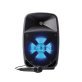 ION® Pro Glow 8 Portable Bluetooth® PA Speaker with Lights and Microphone, Black