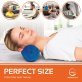 AllSett Health® Cervical Cylinder Bolster Ergonomic Memory Foam Pillow with Removable Washable Cover (Blue)