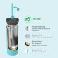 ASOBU® 20-Ounce Super Sippy Insulated Coffee Tumbler (Teal)