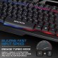 ENHANCE Infiltrate™ KL2 Ergonomic Gaming Keyboard with Membrane Switches and LED Lighting, Black