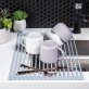 Better Houseware Over-the-Sink Roll-up Drying Rack (Gray)