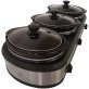 Frigidaire® 420-Watt Triple Slow Cooker and Buffet Server with Three 2.5-Quart Ceramic Pots