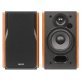 Edifier® 42-Watt Continuous-Power Amplified Bluetooth® Professional Bookshelf Speakers with Remote, R1380DB, 2 Count (Brown)