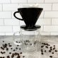 THE LONDON SIP Ceramic Coffee Dripper, Black (1 to 2 Cup)