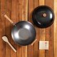 Joyce Chen® Classic Series Uncoated Carbon Steel Wok Set with Lid and Birch Handles, 4 Pieces, 14-In.