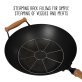 Joyce Chen® Professional Series Carbon Steel Nonstick Wok Set with Lid and Maple Handles, 10 Pieces, 14-In.