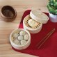 Joyce Chen® 2-Tier Bamboo Steamer Baskets with Lid (6 In.)