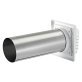 Lambro® 4-In. White Plastic Louvered Vent with Tail Piece and Bird/Rodent Guard
