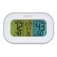 La Crosse Technology® Battery-Powered Tri-Color LCD Wireless 2-Piece Digital Weather Thermometer Station with Hygrometer and Calendar