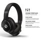 Raycon® The Everyday Over-Ear Active-Noise-Canceling Wireless Bluetooth® Headphones with Microphone (Carbon Black)