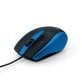 Verbatim® Corded Optical Computer Mouse, Ergonomic, 3 Buttons, USB (Blue)