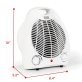 BLACK+DECKER™ 1,500-Watt-Max Personal Desktop Heater with Fan Setting (White)