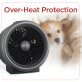 BLACK+DECKER™ BHDT118 1,500-Watt-Max Digital Turbo 2-in-1 Fan Heater with Thermostat, Silver and Black