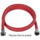 Certified Appliance Accessories® Red EPDM Washing Machine Hose, 4ft