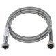 Certified Appliance Accessories Braided Stainless Steel Washing Machine Hose, 6ft