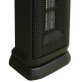 Comfort Glow® CEH655 1,500-Watt-Max Portable Oscillating Ceramic Fan Tower Heater with Thermostat, Black