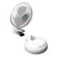 Seasons Comfort™ 6-In. 2-in-1 Tabletop and Clip-on Portable Fan, FTC6, White