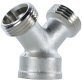 Certified Appliance Accessories® Y-Fitting, 3/4" FGH (Female Garden Hose) x 3/4" MGH (Male Garden Hose) x 3/4" MGH