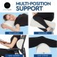 AllSett Health® Large Half-Moon Bolster Pillow (2 Pack; White)
