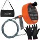 DrainX® Heavy-Duty-Steel Pro Drum Drain Auger, 25 Ft., with Work Gloves and Carrying Pouch