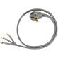 Certified Appliance Accessories 3-Wire Eyelet 50-Amp Range Cord, 4ft
