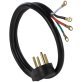 Certified Appliance Accessories 4-Wire Eyelet 40-Amp Range Cord, 6ft