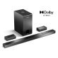 Ultimea Nova S80 5.1.2-Channel True Dolby Atmos® 31.7-In. Sound Bar with Wireless Subwoofer, Black